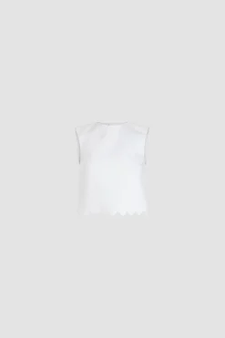 Crop-Top aus gesteppter nachhaltiger Viskose