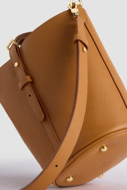 Kleine JP Beuteltasche aus Leder und Canvas