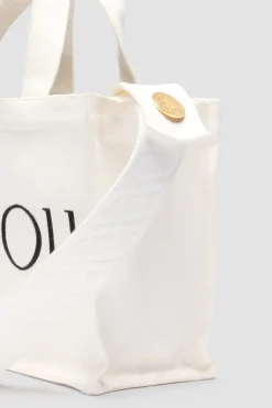 Kleiner Patou-Shopper aus Baumwollcanvas